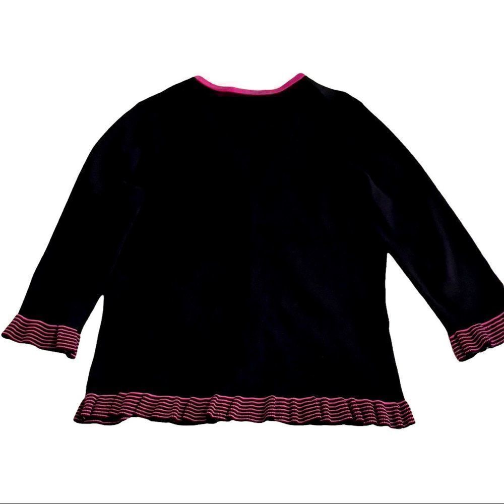 Grace Dane Lewis Ruffe Knit Cardigan LARGE - Picture 2 of 15